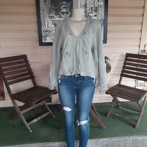 Free People Sivan Women's Embroidered Ru